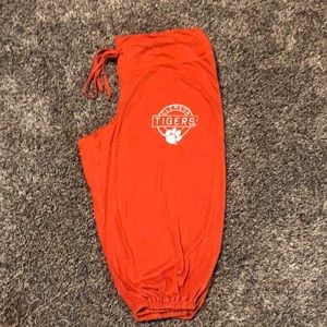 Orange lounge capris Clemson tigers